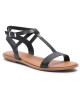 Tommy Hilfiger Сандали Feminine Leather Flat Sandal FW0FW05628 Black BDS - Mera.bg