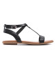 Tommy Hilfiger Сандали Feminine Leather Flat Sandal FW0FW05628 Black BDS - Mera.bg