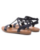 Tommy Hilfiger Сандали Feminine Leather Flat Sandal FW0FW05628 Black BDS - Mera.bg