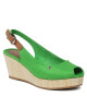 Tommy Hilfiger Сандали Iconic Elba Sling Back Wedge FW0FW04788 Galvanic Green LXM - Mera.bg
