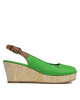 Tommy Hilfiger Сандали Iconic Elba Sling Back Wedge FW0FW04788 Galvanic Green LXM - Mera.bg