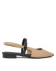 Tommy Hilfiger Сандали Leather Sling Back Ballerina FW0FW07772 White Clay AES - Mera.bg