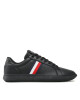 Tommy Hilfiger Сникърси Corporate Leather Cup Stripes FM0FM04732 Black BDS - Mera.bg