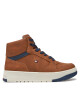 Tommy Hilfiger Сникърси Mid Cutlace-Up Sneaker T3X9-33641-1351 S Кафяв - Mera.bg