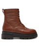 Tommy Hilfiger Зимни обувки Bicolor Leather Lace-Up FW0FW08160 Кафяв - Mera.bg