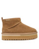 Tommy Jeans Апрески Tjw Flatform Snow Boot Suede EN0EN02841 Кафяв - Mera.bg