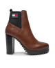 Tommy Jeans Боти Tjw New Ess High Heel Boot EN0EN02439 Кафяв - Mera.bg