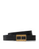 Tommy Jeans Дамски колан Tjw Logo Hardware HW AW0AW10880 Черен - Mera.bg