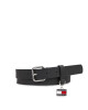 Tommy Jeans Дамски колан Tjw Hanging Plaque Leather 2.5 AW0AW15483 Черен - Mera.bg