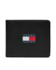 Tommy Jeans Голям мъжки портфейл Tjm Archive Leather Cc Coin AM0AM12441 Черен - Mera.bg
