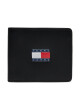 Tommy Jeans Голям мъжки портфейл Tjm Heritage Leather Cc Wallet AM0AM12082 Черен - Mera.bg