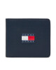 Tommy Jeans Голям мъжки портфейл Tjm Heritage Leather Cc Wallet AM0AM12082 Тъмносин - Mera.bg
