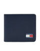 Tommy Jeans Голям мъжки портфейл Tjm Heritage Leather Cc Wallet AM0AM13371 Тъмносин - Mera.bg