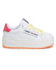 Tommy Jeans Гуменки Oversized Label Icon Sneaker EN0EN00787 White/Blush Red/ Melon Orange 0K4 - Mera.bg