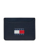 Tommy Jeans Калъф за кредитни карти Tjm Heritage Leather Cc Holder AM0AM12085 Тъмносин - Mera.bg