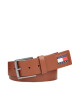 Tommy Jeans Мъжки колан Tjm Flag Leather 4.0 AM0AM12340 Кафяв - Mera.bg