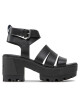 Tommy Jeans Сандали Heeled Leather Sandal EN0EN01803 Black BDS - Mera.bg