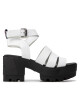 Tommy Jeans Сандали Heeled leather Sandal EN0EN01803 White YBR - Mera.bg