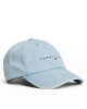 Tommy Jeans Шапка с козирка Linear Denim Cap AW0AW17912 Светлосиньо - Mera.bg