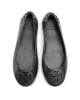 Tory Burch Балеринки Minnie Travel Ballet With Logo 49350 Черен - Mera.bg