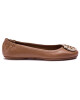 Tory Burch Балеринки Minnie Travel Ballet With Metal Logo 50393 Кафяв - Mera.bg