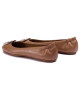 Tory Burch Балеринки Minnie Travel Ballet With Metal Logo 50393 Кафяв - Mera.bg