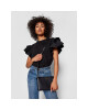 Tory Burch Дамска чанта Kira Pabbled Top-Zip Crossbody 61385 Black 001U - Mera.bg