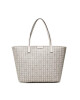 Tory Burch Дамска чанта Basketweave Tote 145634 Бежов - Mera.bg