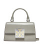 Tory Burch Дамска чанта Bon Bon Spazzolato Mini Top-Handle Bag 148865 Cloud Gray 020 - Mera.bg