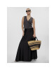 Tory Burch Дамска чанта Ella Striped Straw Basket Tote 135737 Natural/Black 270 - Mera.bg