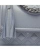 Tory Burch Дамска чанта Flaming Small Convertible Shoulder Bag 75576 Cloud Blue 023 - Mera.bg