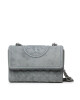 Tory Burch Дамска чанта Fleming Suede Convertible Shoulder Bag 139069 Fleming Blue Clay 400 - Mera.bg