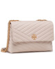 Tory Burch Дамска чанта Kira Chevron Convertible Shoulder Bag 58465 Бежов - Mera.bg