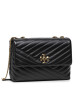Tory Burch Дамска чанта Kira Chevron Convertible Shoulder Bag 90446 Черен - Mera.bg