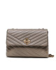 Tory Burch Дамска чанта Kira Chevron Convertible Shoulder Bag 90446 Сив - Mera.bg