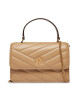 Tory Burch Дамска чанта Kira Chevron Mini Top Handle Chain Wallet 152356 Desert Dune 250 - Mera.bg
