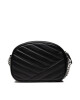 Tory Burch Дамска чанта Kira Chevron Small Camera Bag 90450 Black/Rolled Nickiel 002 - Mera.bg