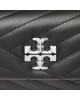 Tory Burch Дамска чанта Kira Chevron Small Flap Shoulder Bag 90456 Black/Rolled Nickel 002 - Mera.bg