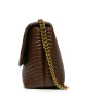 Tory Burch Дамска чанта Kira Moto Quilt Small Convertible 152345 Hickory Brown 200 - Mera.bg