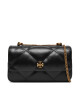 Tory Burch Дамска чанта Mini Kira Diamond Quilt Flap Bag 154710 Черен - Mera.bg