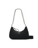 Tory Burch Дамска чанта Small 151 Mercer Nylon Crestent 148656 Black 001 - Mera.bg