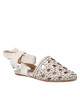 Tory Burch Сандали Basketweave Wrap Flat 85255 New Cream/New Cream 191 - Mera.bg