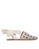Tory Burch Сандали Basketweave Wrap Flat 85255 New Cream/New Cream 191 - Mera.bg