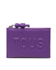 TOUS Малък дамски портфейл Monedero Tarjetero 2001844429 Purple - Mera.bg