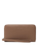 Trussardi Голям дамски портфейл Onyx Zip Around Lg+ 75W00370 Кафяв - Mera.bg