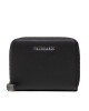 Trussardi Малък дамски портфейл Ivy Zip Around Sm 75W00384 Черен - Mera.bg