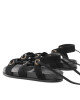 TWINSET Сандали Sandalo 221TCT022 Nero 0006 - Mera.bg