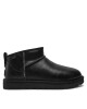 Ugg Апрески W Classic Ultra Mini Lthr Regen 1163490 Черен - Mera.bg