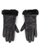 Ugg Дамски ръкавици W Classic Leather Logo Glove 19034 Black - Mera.bg