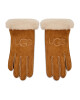Ugg Дамски ръкавици Sheepskin Embroider Glove 20931 Chestnut - Mera.bg